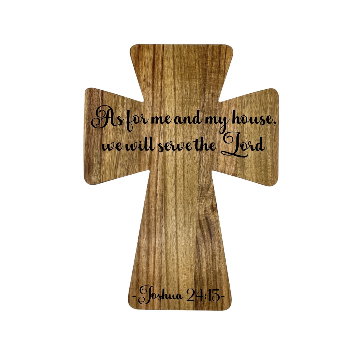 Cross Shaped Acacia Wood Cutting Board | Personalized Faith Gift