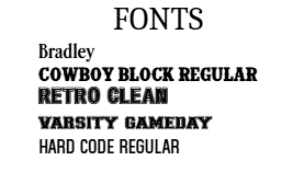 Available font styles for Customized Walnut Wood Handled Knife engraving