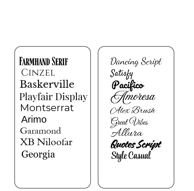 Memory Box Design Options - Sports and Nature